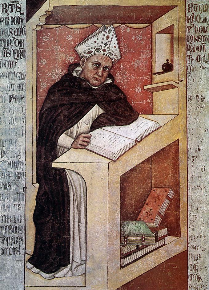 Albertus Magnus, Tafelgemälde des Joos (Justus) van Gent, Urbino